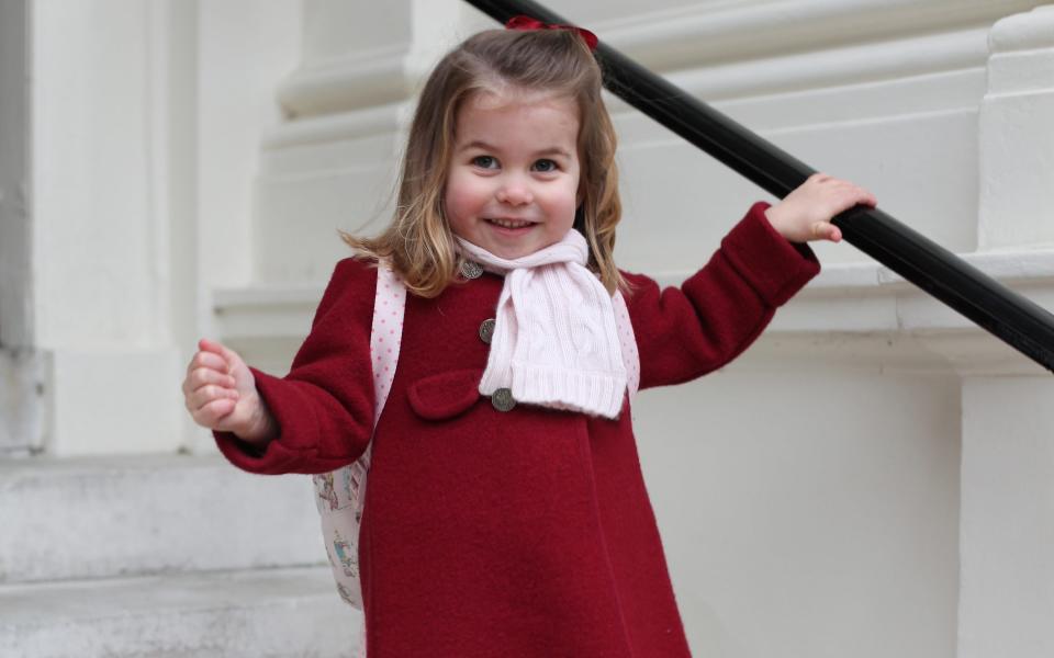 Charlotte, who celebrated her fourth birthday on May 4, will become a pupil at Thomas's Battersea in south London - 2018 HRH The Duchess of Cambridge