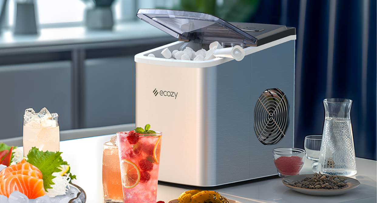 the ecozy Portable Ice Maker from Amazon 