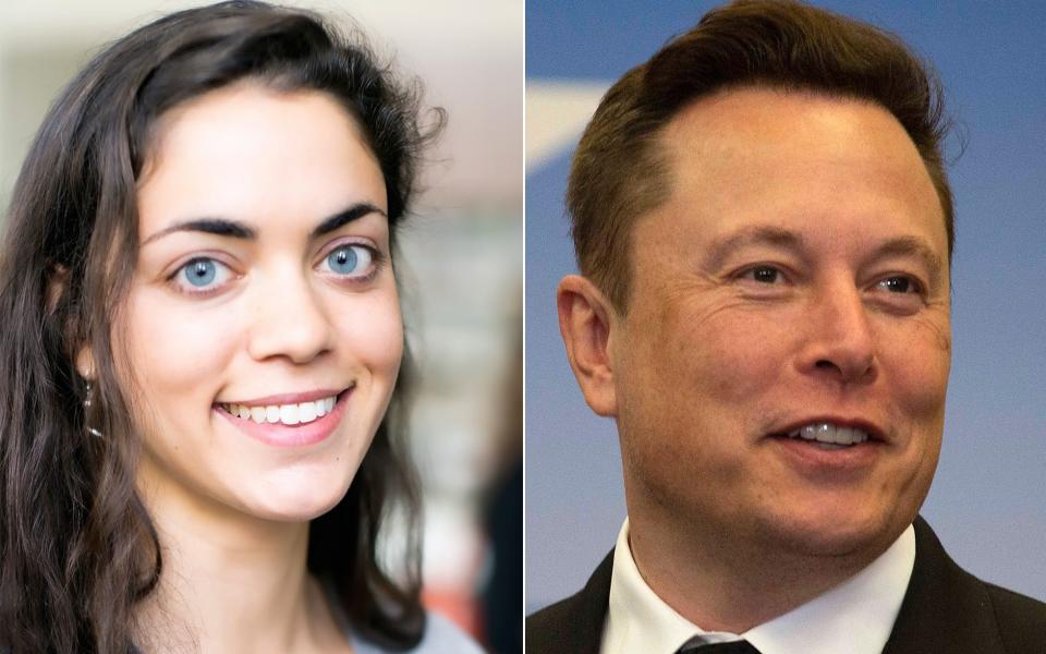 Shivon Zilis and Elon Musk