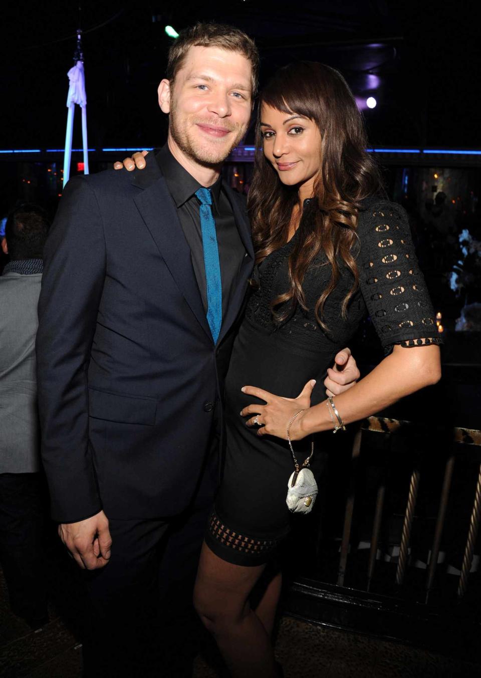 Joseph Morgan and Persia White attend The CW Network's 2014 Upfront party at Paramount Hotel on May 15, 2014 in New York City