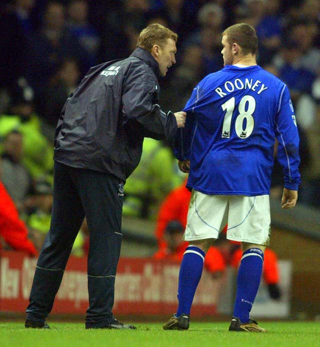 David Moyes and Wayne Rooney