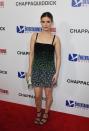 <p>Actress Kate Mara graced the red carpet in a sequinned ombré mini dress at the premiere of <em>Chappaquiddick</em>. <em>[Photo: Getty]</em> </p>