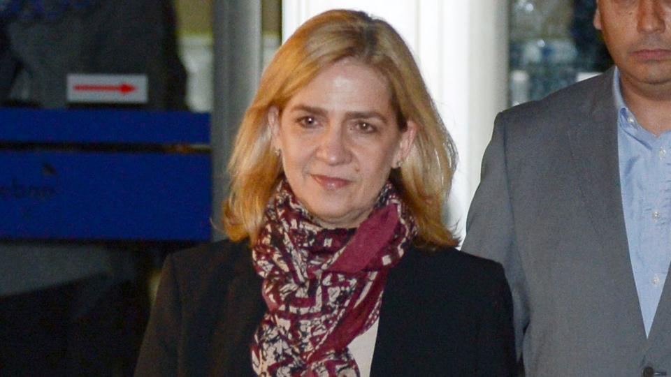 Infanta Cristina leaving court