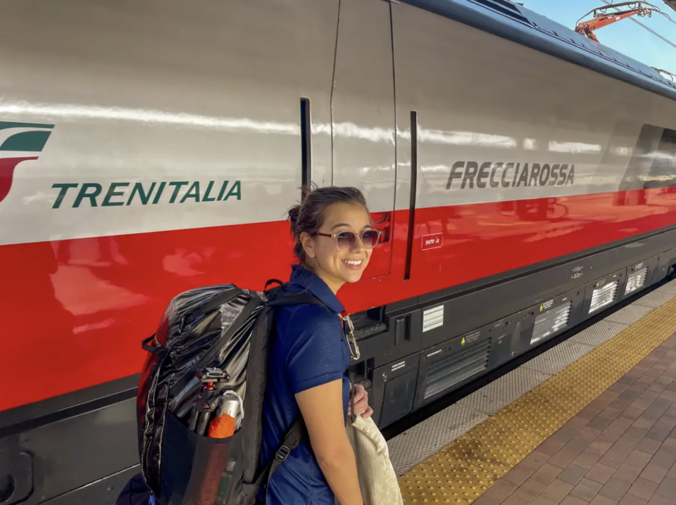 Im Oktober 2022 reiste die Autorin mit dem Zug nach Italien. - Copyright: Joey Hadden/ Business Insider