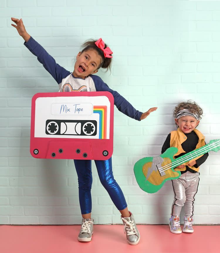 best family halloween costumes 80s rock