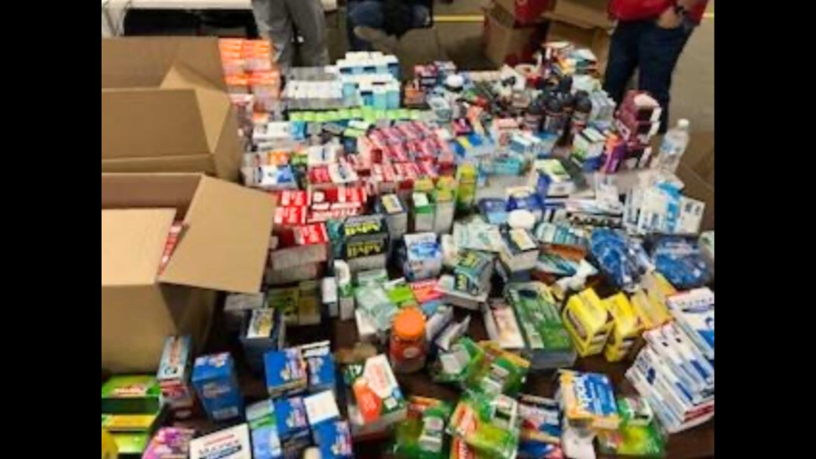 Several million dollars worth of stolen merchandise was discovered during a massive organized retail theft bust. (Los Angeles County Sheriff’s Department)