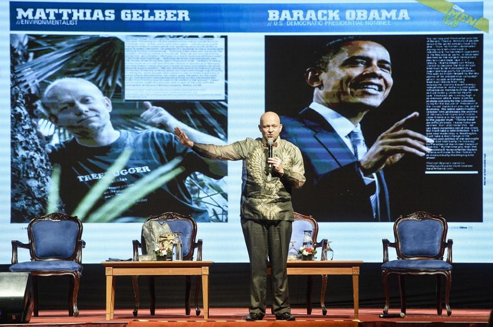 Matthias Gelber was voted the 'Greenest Person on the Planet' during a 2008 competition conducted by 3rdWhale Canada. — Picture by Miera Zulyana