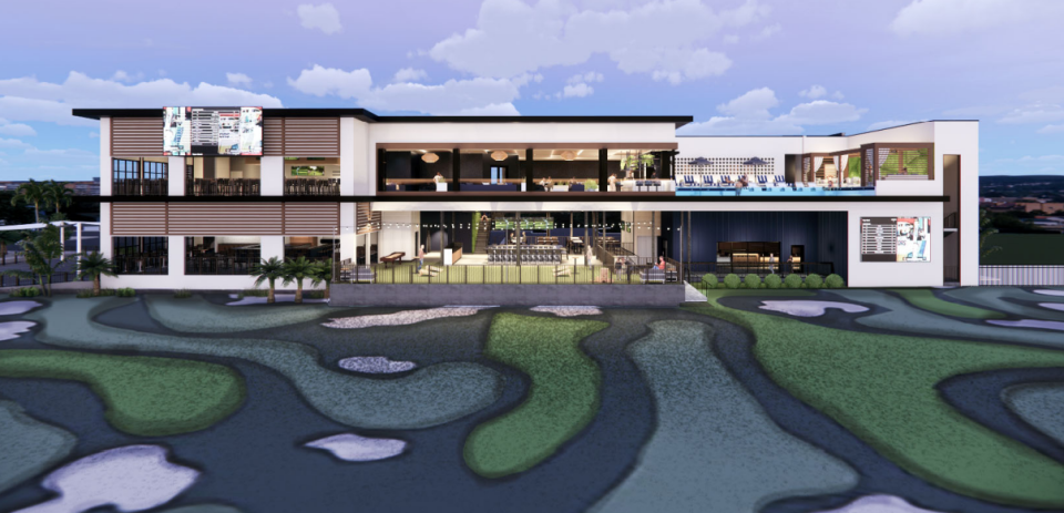 Rendering of PopStroke set to open in West Palm Beach in 2024.