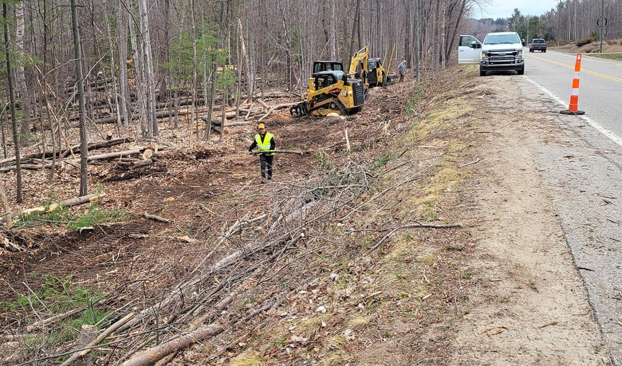 Work has recently re-started on the Boyne City to Charlevoix Trail, with contractors clearing the way for the trail’s extension.