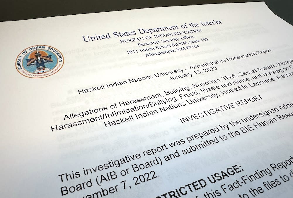 A long-awaited investigative report from the Department of the Interior’s Bureau of Indian Education exposes a culture of negligence at Haskell Indian Nations University, where student reports of sexual assault and abuse were ignored for years.