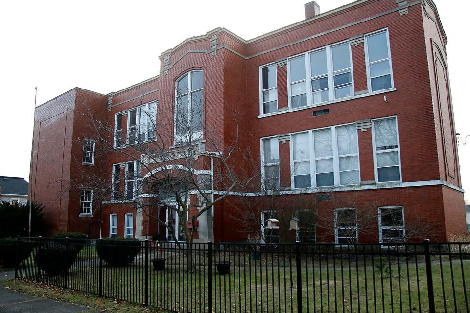 Built in 1911, the former Pleasant Street School is being renovated as a residence.