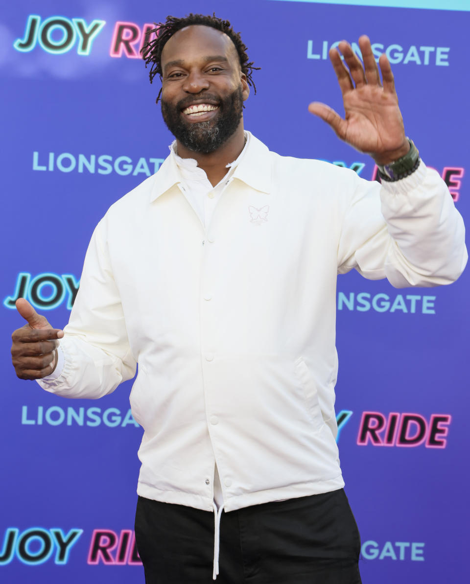 baron davis at the joy ride la premiere