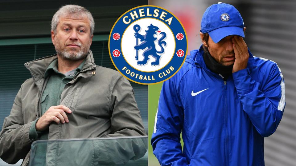 Roman Abramovich and Antonio Conte