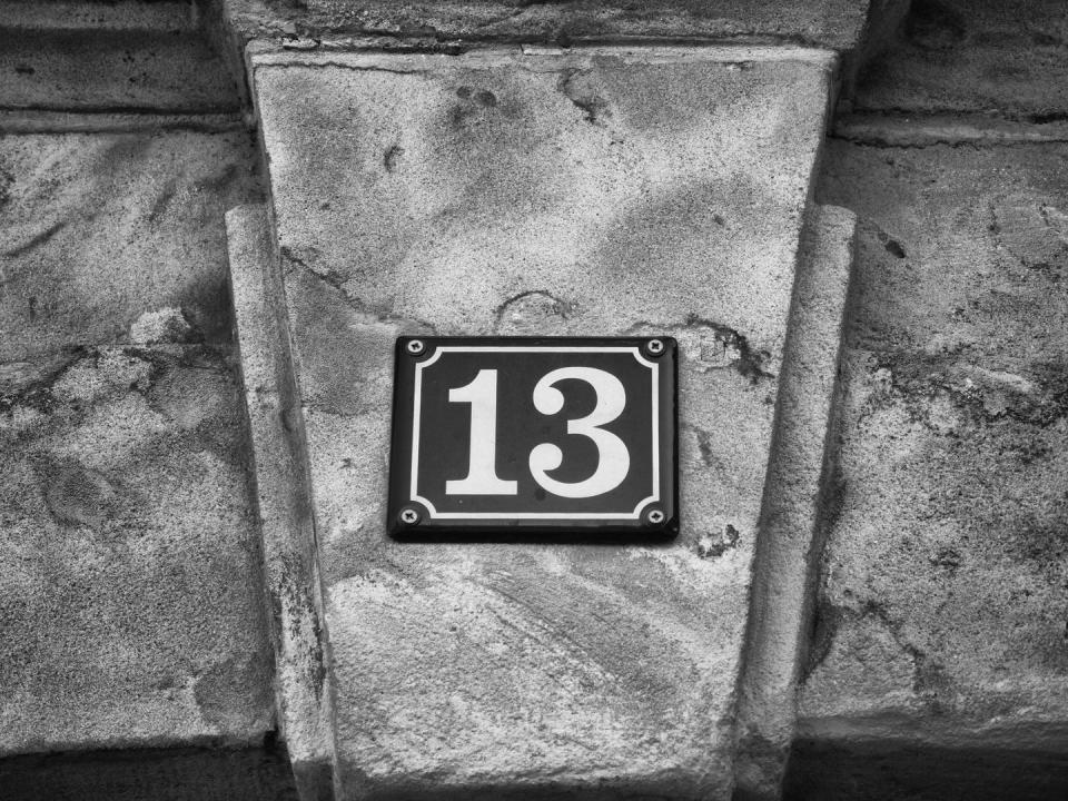 Fear of the number 13 is called triskaidekaphobia.