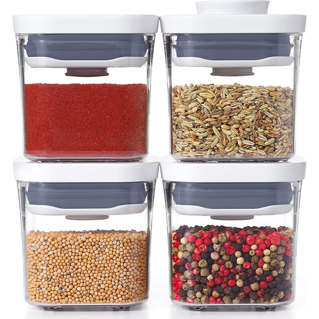  SWOMMOLY Spice Rack with Jars - 21 Glass Spice Jars