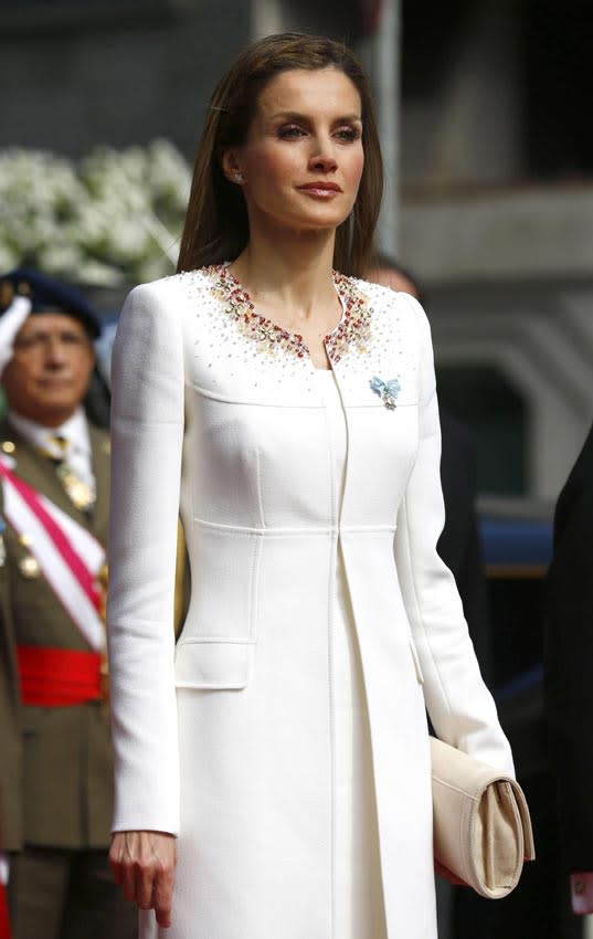 entrar animación Pogo stick jump Hace justo 7 años! El inolvidable (y rico en detalles) primer look de doña  Letizia como Reina