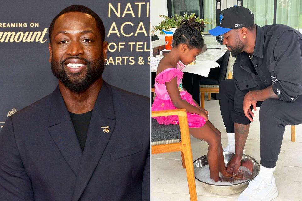 <p>Unique Nicole/Getty; Dwyane Wade/Instagram</p> Dwyane Wade and his daughter Kaavia