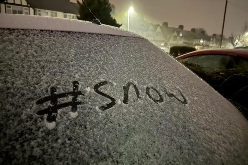 Snow in south London (Elliot Wagland)