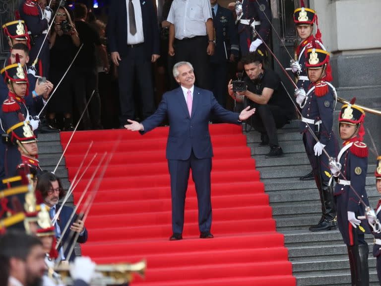 Alberto Fernández, al recibir a Luiz Inácio Lula Da Silva en Buenos Aires para la Cumbre de la Celac