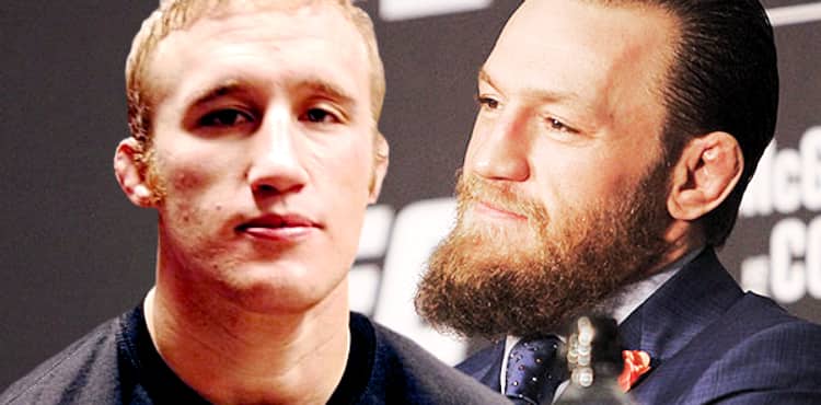 Justin Gaethje and Conor McGregor