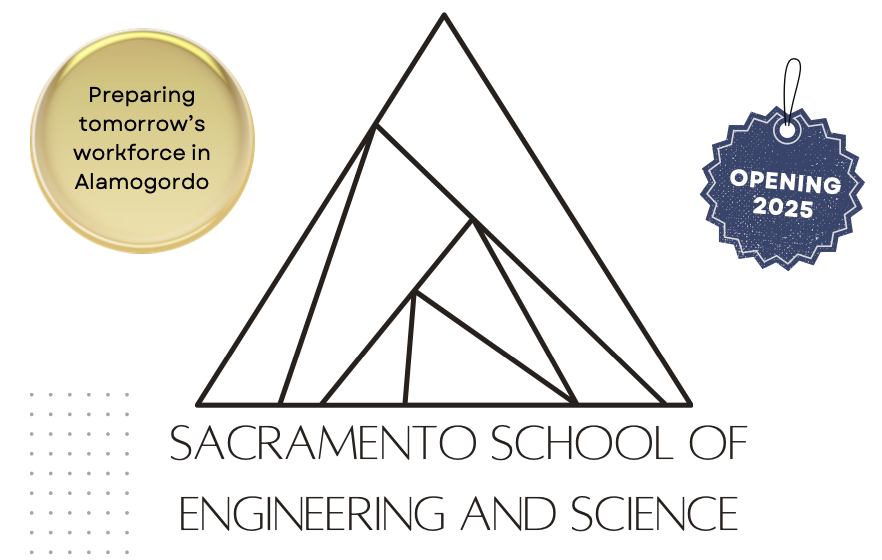 Logo for upcoming charter school, Sacramento School for Engineering and Science. The school will be focused on engineering and science for grades 9-12.