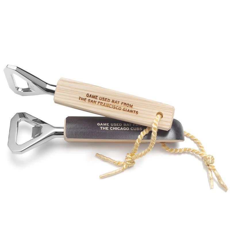 <p><a href="https://go.redirectingat.com?id=74968X1596630&url=https%3A%2F%2Fwww.uncommongoods.com%2Fproduct%2Fmlb-game-used-baseball-bat-bottle-openers&sref=https%3A%2F%2Fwww.esquire.com%2Flifestyle%2Fg39049274%2Fgifts-for-best-man-from-groom%2F" rel="nofollow noopener" target="_blank" data-ylk="slk:Shop Now;elm:context_link;itc:0;sec:content-canvas" class="link ">Shop Now</a></p><p>MLB Game Used Baseball Bat Bottle Openers</p><p>$135.00</p><p>uncommongoods.com</p>