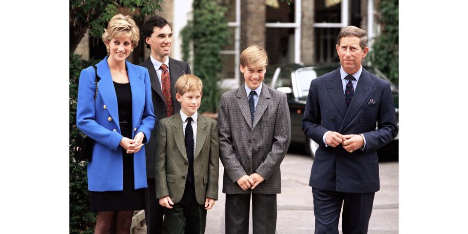 Princess Diana, Prince Harry, Prince William and Prince Charles