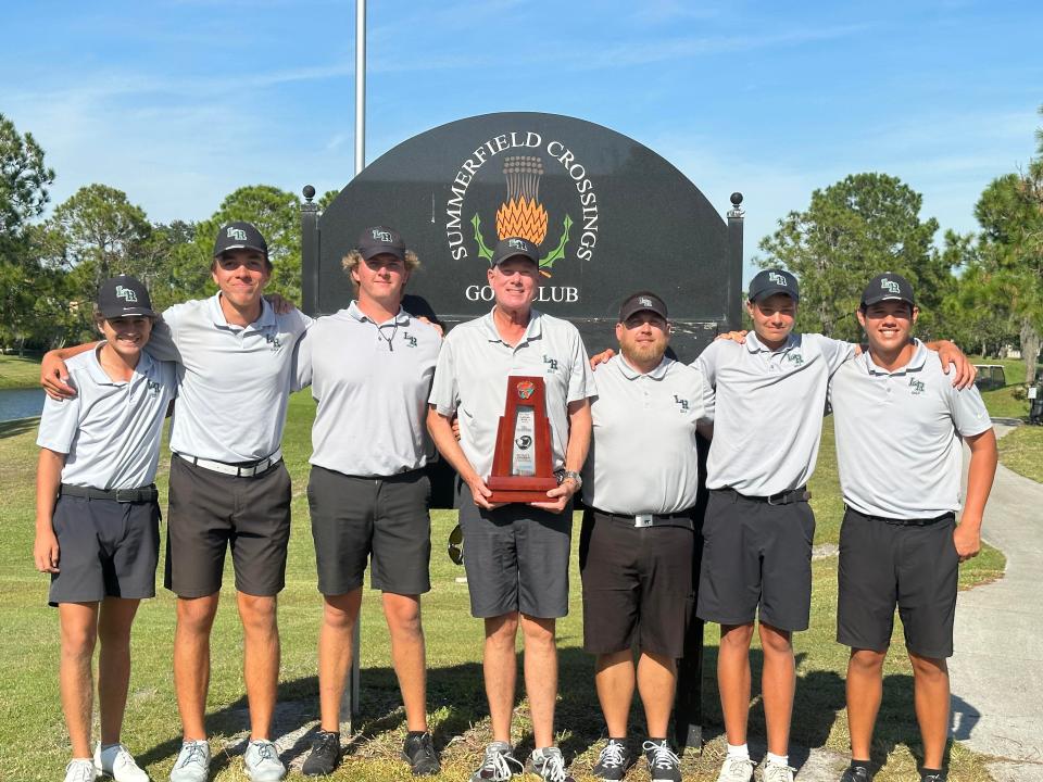 The Lakewood Ranch High boys golf team captured the Class 3A-District 11 tournament Monday.