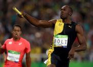 <p>When your last name is “Bolt,” you better be the fastest man in the world. No problem there for Usain Bolt from Jamaica. He finished Rio with three gold medals, and is arguably the greatest Olympic athlete ever. (Getty) </p>
