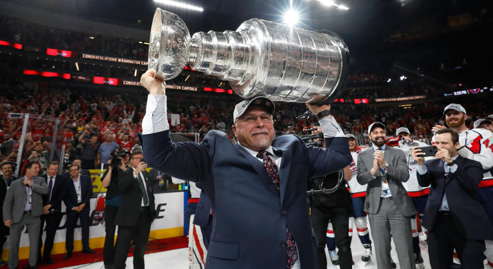 Barry Trotz is leaving the Washington Captials. (Getty)