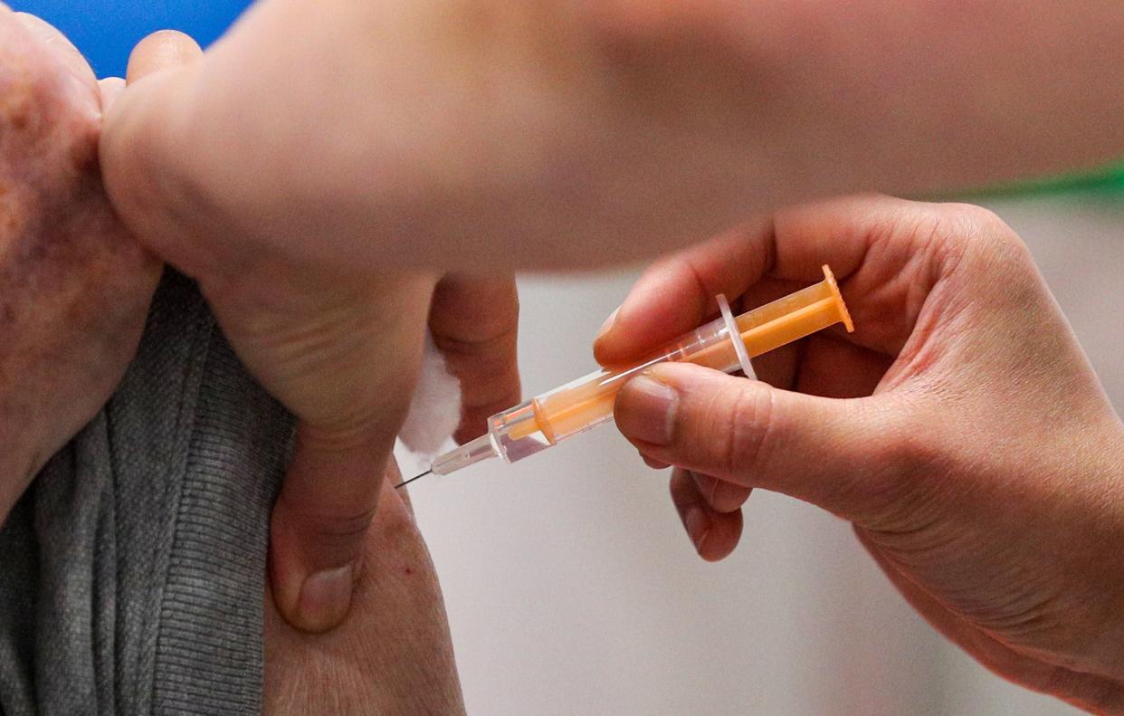 A patient is given a coronavirus vaccine (Getty Images)