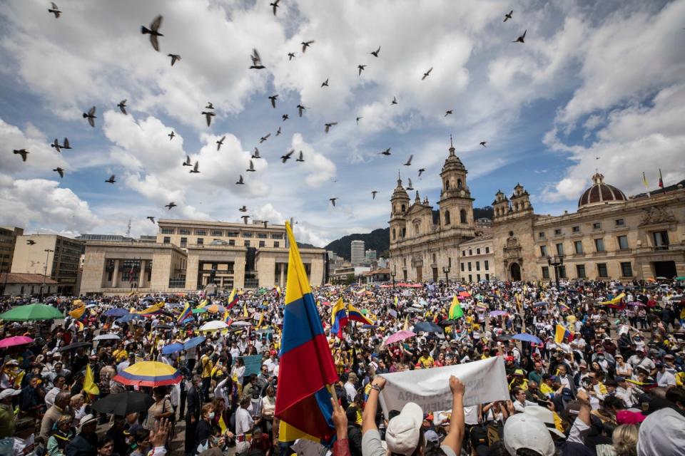 COLOMBIA-REFORMAS PROTESTA (AP)