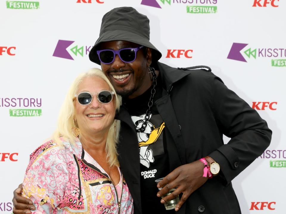 Vanessa Feltz and her partner Ben Ofoedu in 2021 (Getty Images for Bauer Media)