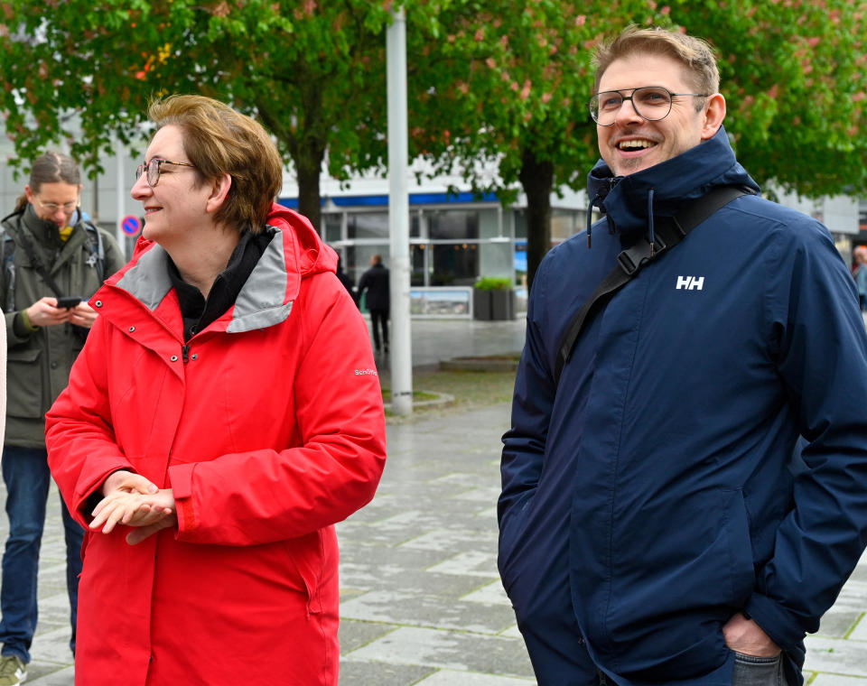 Matthias Ecke hier im Bild mit Klara Geywitz (Bild: Reuters)