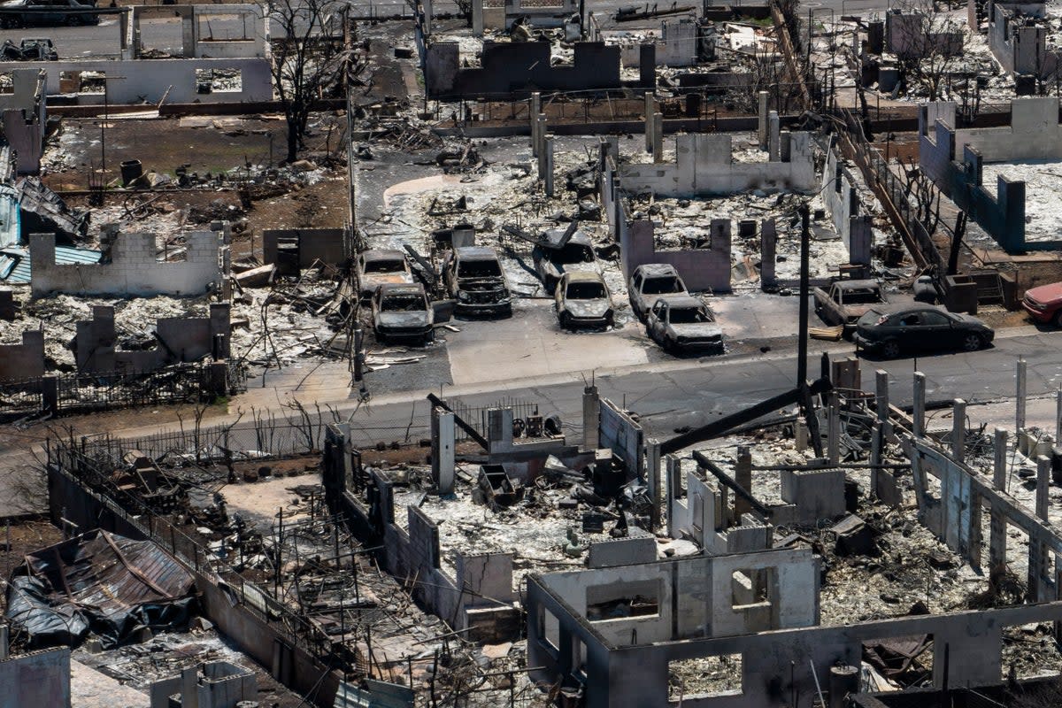 The devastating aftermath of the wildfires in Lahaina (Copyright 2023 The Associated Press. All rights reserved)