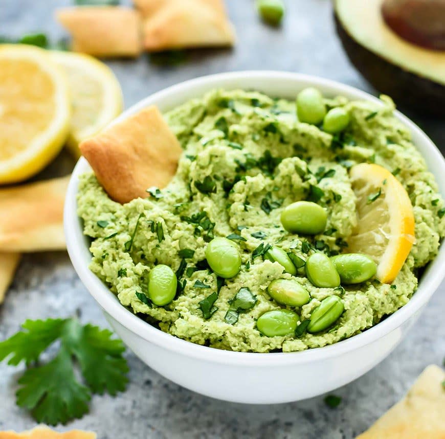 Edamame Avocado Hummus from Well Plated