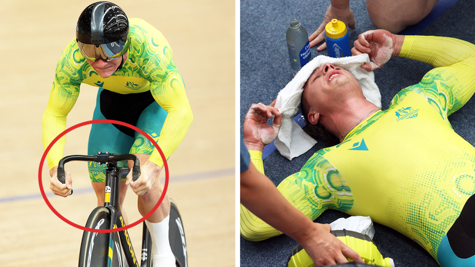 Aussie cyclist Matthew Richardson, pictured here at the Commonwealth Games.