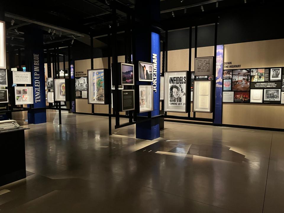 Exhibits at the Bob Dylan Center in Tulsa span the iconic songwriter's career.