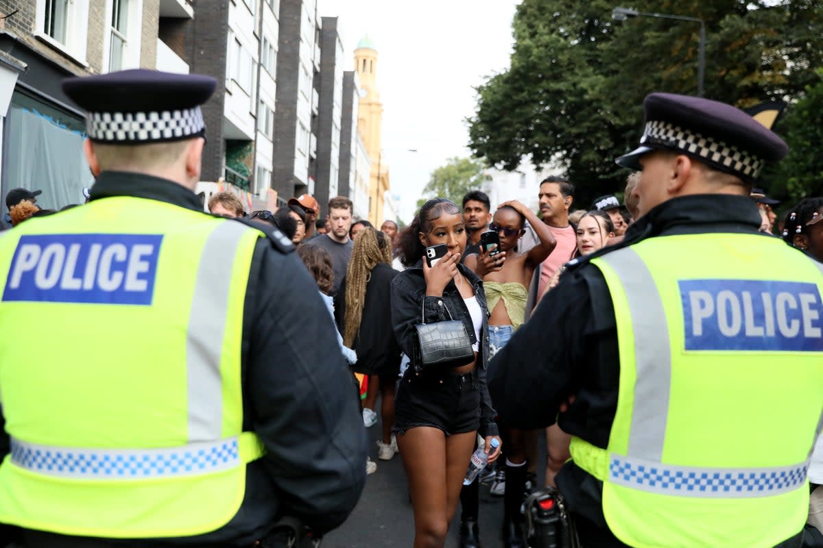 Met Officers on duty at Notting Hill Carnival (Getty Images)