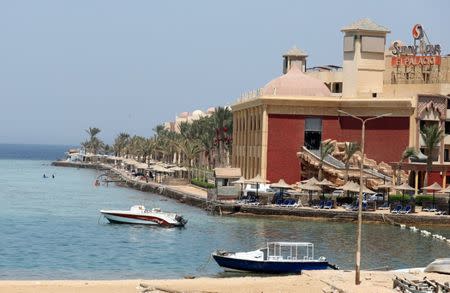 A general view shows the Sunny Days El Palacio resort, where a knife attack took place, in Hurghada, Egypt July 15, 2017. REUTERS/Mohamed Abd El Ghany