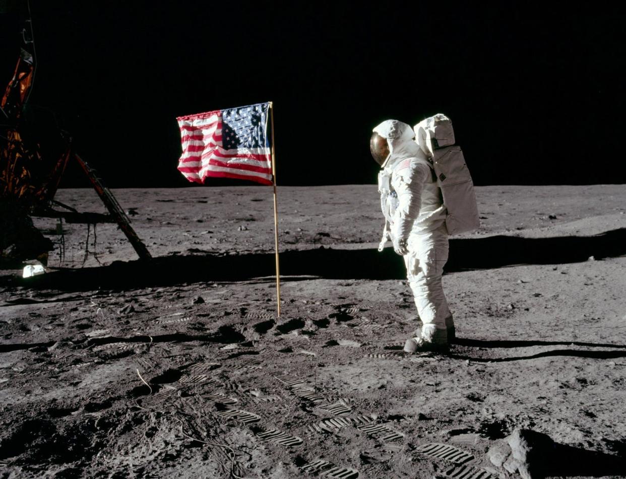 <span class="caption">These astronaut footprints on the Moon aren't protected yet.</span> <span class="attribution"><a class="link " href="https://www.history.nasa.gov/alsj/a11/A11_PAOMissionReport.html" rel="nofollow noopener" target="_blank" data-ylk="slk:NASA;elm:context_link;itc:0;sec:content-canvas">NASA </a></span>