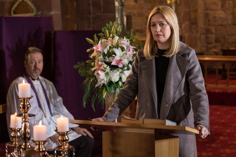 Wednesday, May 1: Diane gives a eulogy