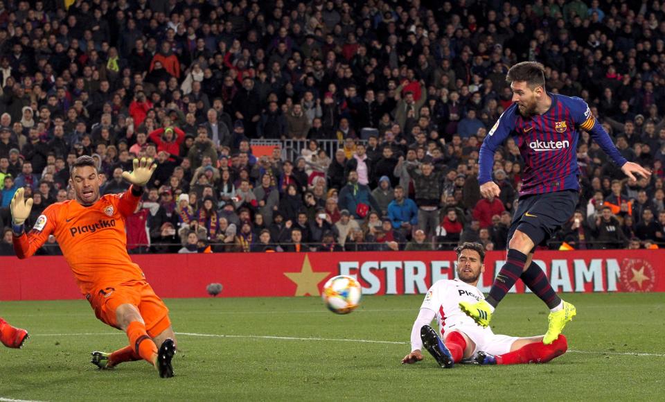 You didn’t really think Lionel Messi and Barcelona would fail to overturn Sevilla’s first-leg advantage in the Copa del Rey quarterfinals, did you? (EFE)