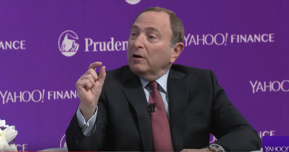 NHL Commissioner Gary Bettman at Yahoo AMS