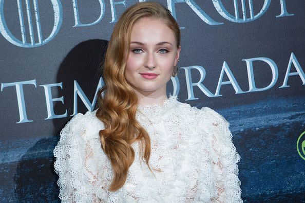 Sophie Turner as we've come to know her, with ginger locks (Photo: Getty Images)