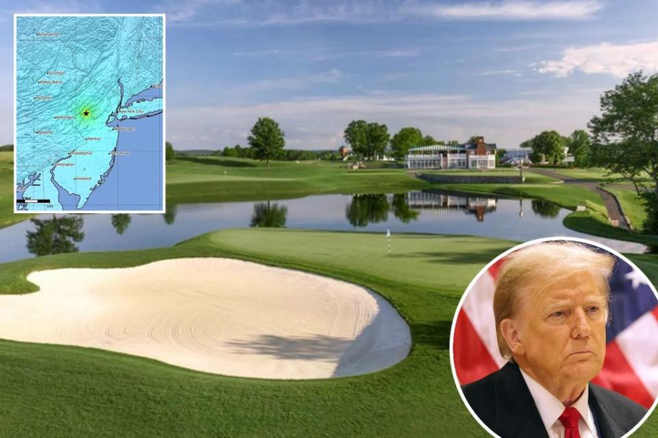 Trump National Golf Course in Bedminster, New Jersey was at the epicenter of the 4.8-magnitude that rattled the New York City area on Friday.