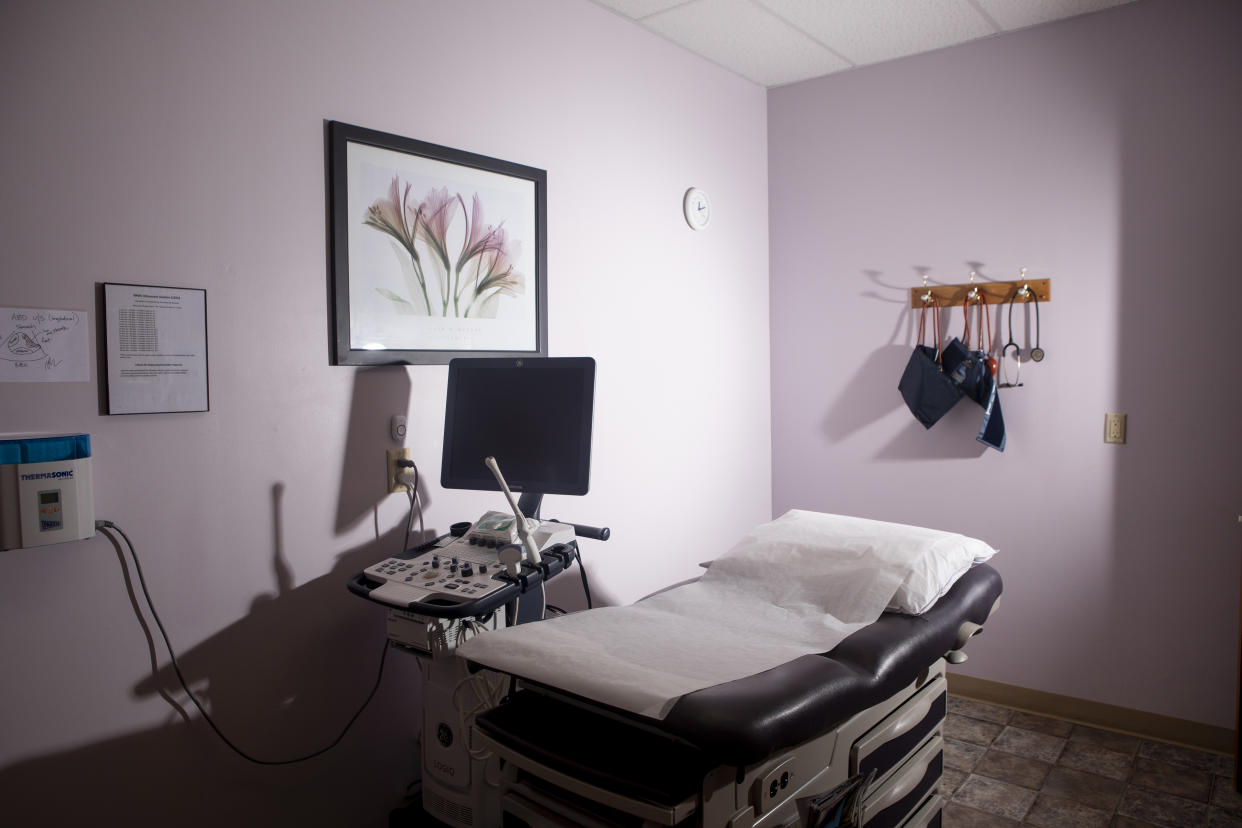 Una sala de examinación en una clínica en Fargo, Dakota del Norte, el 9 de julio de 2019. (Jenn Ackerman/The New York Times)