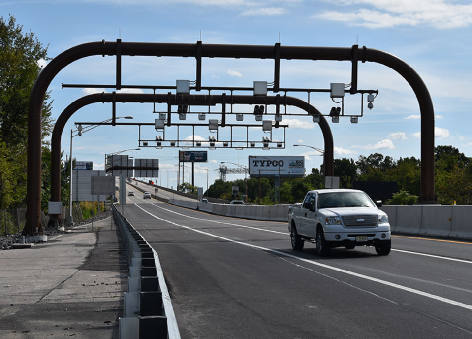EZPass and Toll By Plate systems track vehicles passing along the Pennsylvania Turnpike.