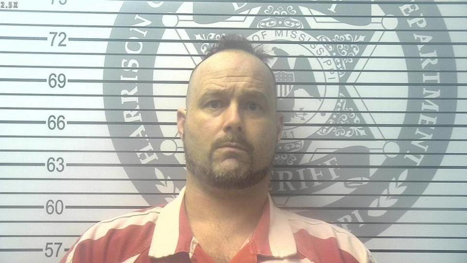 Noble V. Marske, 43, was arrested on a first-degree murder charge in the 2021 death of his father. Harrison County Jail/Harrison County Jail