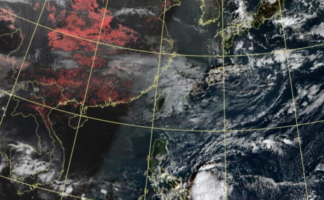 今（4）日白天天氣溫稍微回升。（圖／翻攝自中央氣象局）